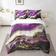thumbnail image 2 of YST Black and Gold Marble Comforter Set, Abstract Aesthetic, 7pcs, King, 2 of 4