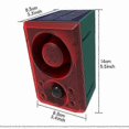 thumbnail image 2 of 2026 1pc Solar Motion Sensor Alarm, Dog Barking & Gunshot Sound 130dB Sound Siren, Security Alert System With Remote Controller For Home, Villa, Yard, 2 of 5