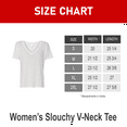 thumbnail image 2 of BELLA + CANVAS Short Sleeve V-Neck T-Shirt, Women’s Relaxed Slouchy Fit White Tee, 2XL, 2 of 6