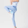 thumbnail image 5 of WEIGFI Child Girls High Waist Yoga Pants With Flounce Hem Daughter Matching Athletic Workout Capris For Fitness Trousers Stylish Solid Color Slacks, 5 of 6
