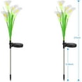 thumbnail image 7 of Solar Lights Outdoor Garden Stake Flower Lights, Multi Color Changing LED Lily Solar Powered Lights for Patio, Lawn, Garden, Yard Decoration, 7 of 7