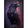 thumbnail image 2 of Midnight Messenger - Dark Raven Canvas Wall Art, 2 of 2