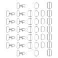 thumbnail image 5 of 60pcs Swivel Snap Hooks Key Chain Lanyard Clips D Rings Tri-Glide Slide Buckles, 5 of 5