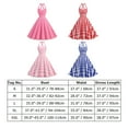 thumbnail image 4 of IBTOM CASTLE Women Vintage 1950s Halter Pink Gingham Polka Dots Swing Dress Cocktail Party Rockabilly Pinup Dresses S Light Pink Plaid, 4 of 8