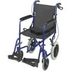 DMI Lightweight Folding Travel Wheel Chair, Royal Blue