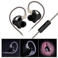 thumbnail image 2 of Acoustically Tuned Metal Shell IEMs Earphones Earbuds With Replaceable Cable Design Optimized For Long Music or Game, 2 of 9