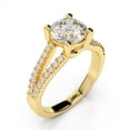 thumbnail image 3 of 2.32 Ct Solitaire Round Natural Moissanite Engagement Rings for Women Solid 18K Yellow Gold, 3 of 6