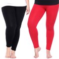 thumbnail image 1 of White Mark Leggings Extensibles Doux pour Femmes, Lot de 2, 1 of 2