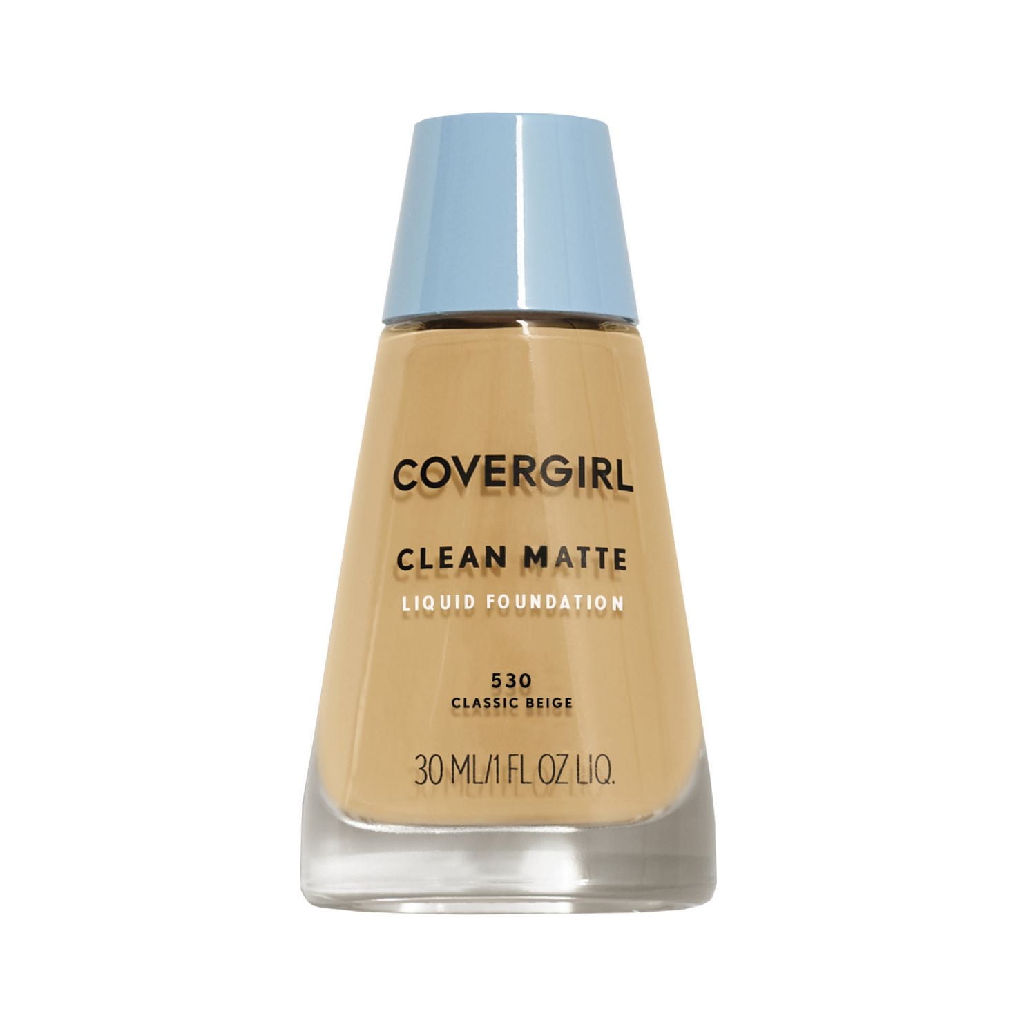 COVERGIRL Clean Matte Liquid Foundation, Lightweight, breathable makeup, shine-free, oil control formula