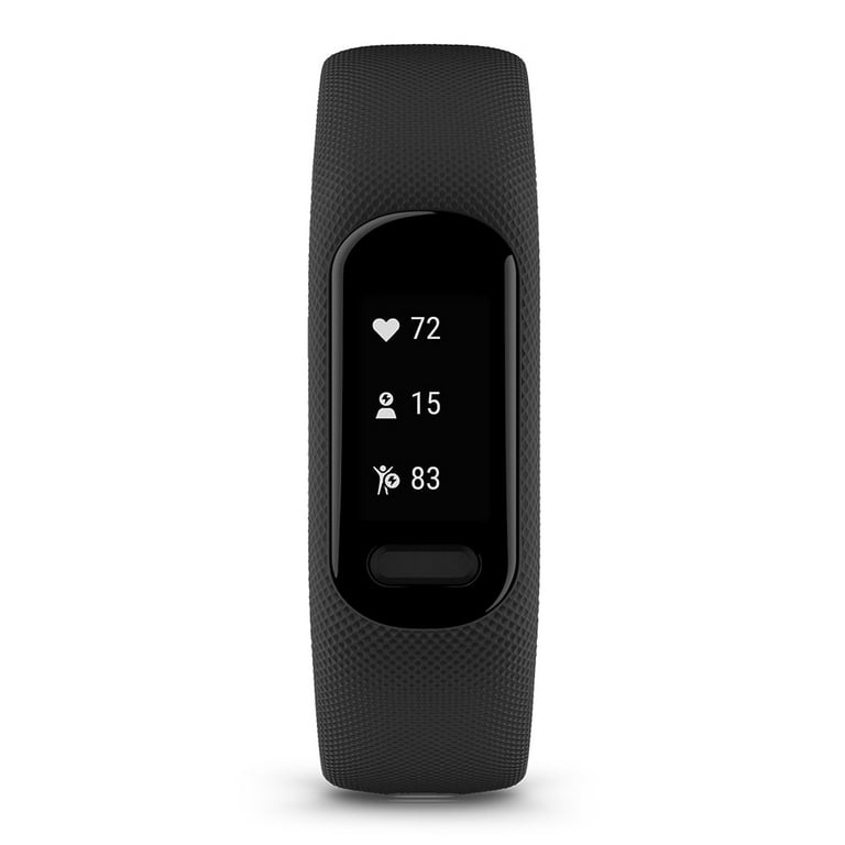Garmin vivosmart 5 (Black, Large) Fitness Tracker Bundle with