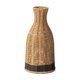 thumbnail image 2 of Jarrón de plástico estilo ratán: maceta con aspecto tejido y diseño de mimbre sintético para decoración del hogar, centro de mesa y sala de estar de estilo bohemio., 2 of 6