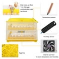 thumbnail image 3 of 112-Egg Outdoor Indoor Egg Incubator, Practical Fully Automatic Poultry Hatcher Machine with US Standard,Brooder for Hatching Chickens, Quai,l Duck, Goose, Yellow and Transparent, 3 of 8