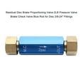 thumbnail image 2 of Meterk Valve de Proportion de Frein à Disque Résiduel Valve de Pression 2 Lb Valve de Retenue de Frein Tige Bleue pour Raccords à Disque 3/8-24 Pieds', 2 of 7