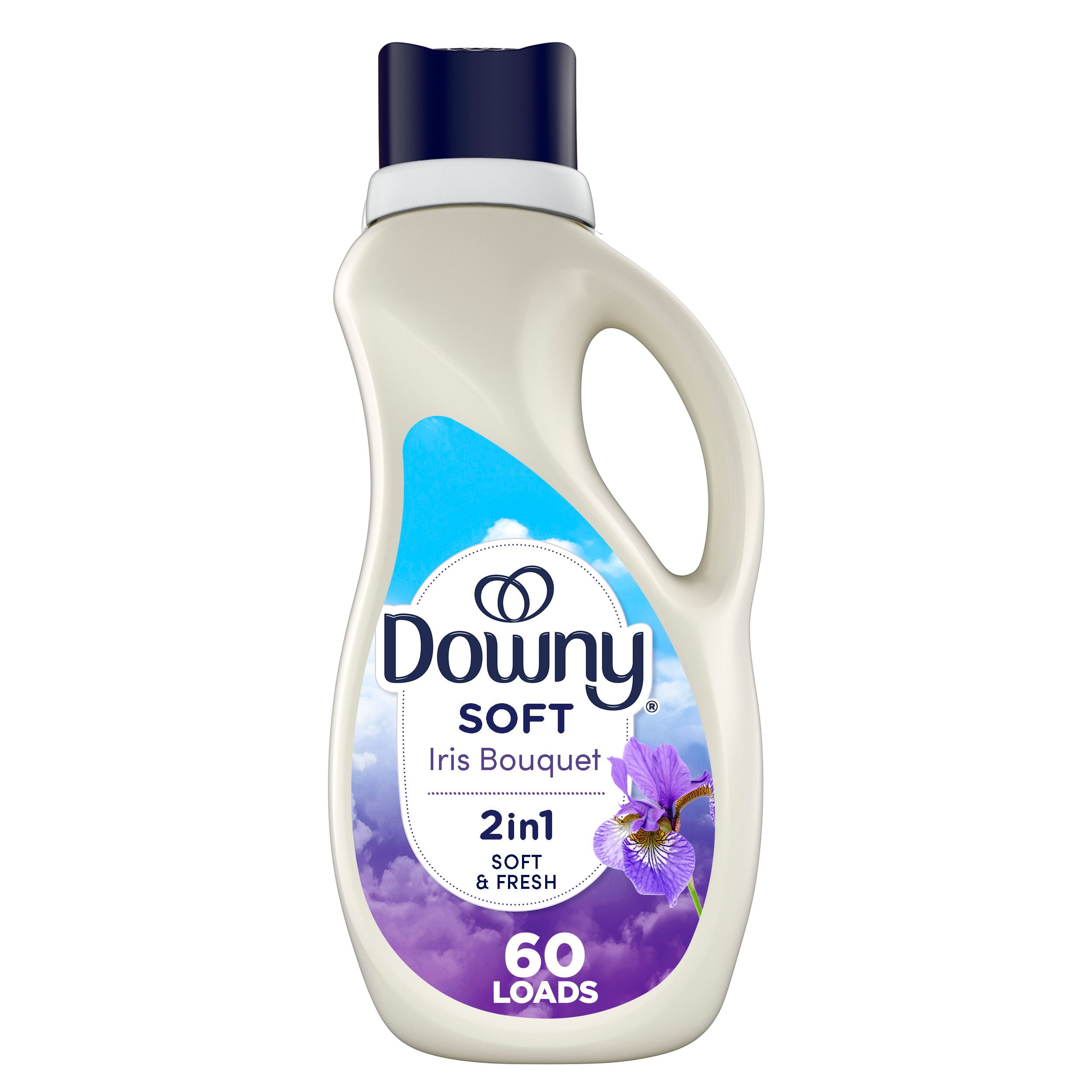 Downy SOFT & FRESH Fabric Softener Liquid, Iris Bouquet Scent, Downy Fabric Softener, Laundry Softener