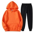thumbnail image 1 of Trajes de 2 uds., chándales deportivos para hombres y mujeres, jersey de manga larga, sudaderas con capucha, sudadera y pantalones de chándal, traje de Otoño Invierno Fridja  hfkajh101625, 1 of 4
