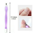 thumbnail image 2 of Mode Femme Simple Double Embout Silicone Outil de Manucure pour Cuticules Aide à Créer des Manucures Exquises, 2 of 2