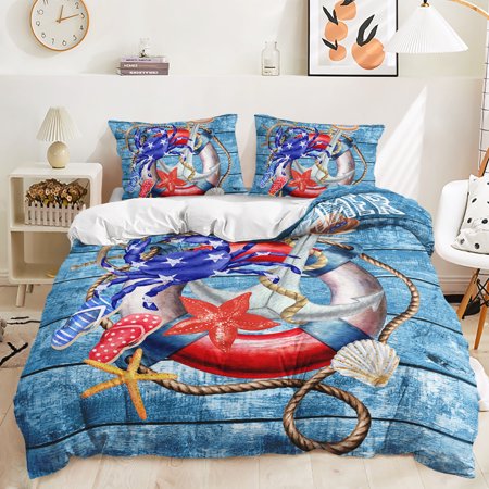 Hosima 3 Piece 3D Digital Printed Duvet Cover Full Size Bedroom Decorative Bedding Set,DEX24-Full