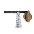 thumbnail image 3 of Spectrum Diversified Wooden Wall Mount Rack, 7 Peg Hooks, Black Wood, 3 of 8