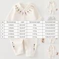 thumbnail image 4 of CAUYDY 0-3M 6-9M 12-18M Preemie Girl Coming Home Outfits Baby Clothing Newborn Long Sleeve Sleepers Infant Girls Romper Fall Winter Toddler Pajamas Sizes 5-8 Months,Pink, 4 of 7