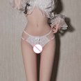 thumbnail image 6 of ZVNAΖH Women Sexy Lace Lingerie Panties G String Thong Underwear, Valentine's Day Supplies, Floral Lace Mesh Hollow Out See Though Panties, 6 of 7