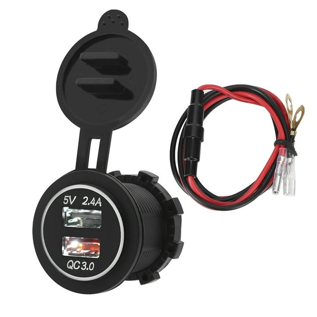 Waterproof Car Charger,Waterproof Dual USB Car Car Mobile Phone Fast Charging Car Charger Built for Precision