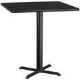 thumbnail image 1 of Bowery Hill 42" Square Restaurant Bar Table in Black, 1 of 2