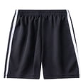 thumbnail image 2 of Einccm Kids Athletic Shorts - Elastic Waistband, Breathable Mid-Length Sport Shorts with Side Contrast Stripe, Pockets, Loose Straight Fit for Ages 1-12, 2 of 9