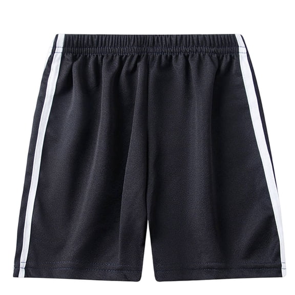 Amidoa Boys Cargo Shorts – Elastic Waist Baggy Summer Knee Length Casual Shorts,Black,1T