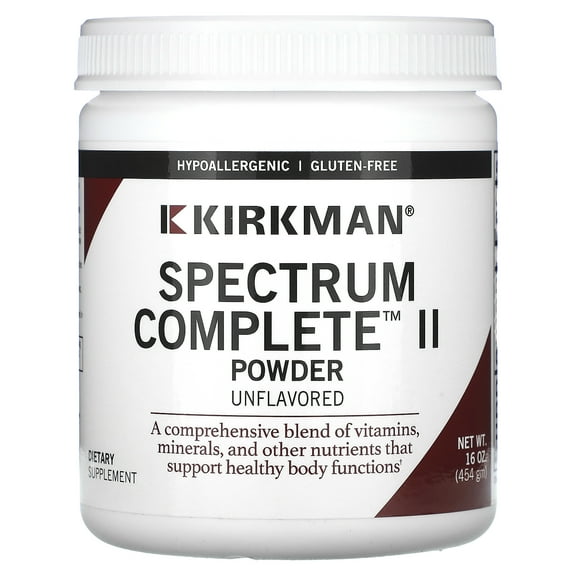 Kirkman Labs Spectrum Complete II Powder, Unflavored, 16 oz (454 gm)