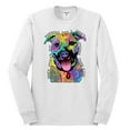 thumbnail image 2 of Don't Judge My Pitbull I Won't Judge Your Kids Funny Dog Lover Mens Long Sleeve Shirt, White, X-Large, 2 of 3
