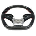 thumbnail image 6 of Ikon Motorsports Steering Wheel Compatible with 16-21 Honda Civic Gen 10th Carbon Fiber & Alcantara With Red Stitching, 6 of 8