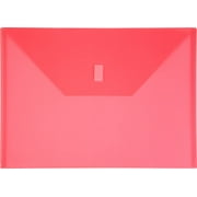 Lion Design-R-Line Poly Envelope,9 3/8 x 13 Inches, Transparent Pink, Pack of 6 (22080-PK-6P)