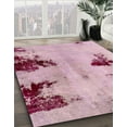 thumbnail image 3 of Ahgly Company Machine Washable Indoor Rectangle Abstract Donut Pink Area Rugs, 7' x 10', 3 of 7