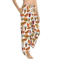 thumbnail image 2 of Xecao Hot Dog Burger Women's Straight Lounge Pajama Pants: The Epitome of Relaxed Sleepwear, 2 of 9