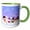 Green/White, variant on 3drose, Snowman Party Cartoon, 15oz Two-tone Red Mug