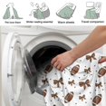 thumbnail image 4 of Football Bow Brown Pattern Soft Sherpa Fleece Throw Blanket, Warm Cozy Plush Blanket for Sofa Bed Couch, All Season, 60"x80", 4 of 5