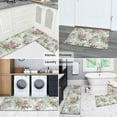 thumbnail image 5 of Pioneer Flower Floral Print Pattern Kitchen Rugs Sets Of 2,Anti Fatigue Kitchen Mat Rugs Non Slip Washable,Decorative Kitchen Floor Mats for Kitchen,Sink,Laundry,17"x30"+17"x47", 5 of 7