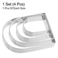 thumbnail image 3 of Uxcell Arched Cookie Cutter Set Assorted Sizes Stainless Steel Geometric Biscuit Baking Pastry Candy Cookie Cutters, 3 of 6