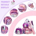thumbnail image 3 of Kids School Backpack for Girls with Lunch Box Pencil Pouch Bookbag for Elementary School Student Ages 6-12, 3 of 7