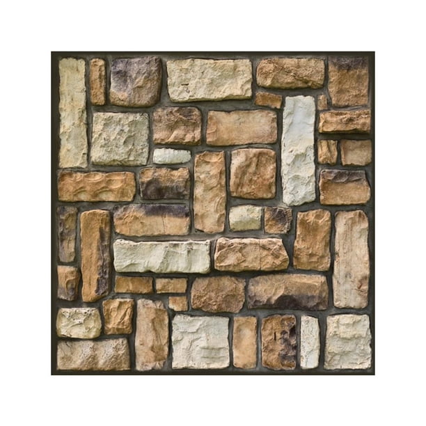 Pegatinas De Pared De Pvc Papel Tapiz De Azulejo Diy Rústico Autoadhesivo Decoración Para El Hogar Etiqueta Sala De Estar Decoración De La Casa Yuarrent HA043146-05