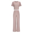 thumbnail image 1 of Dinheiro Conjuntos de suéter de 2 Piezas para Mujer Conjuntos de suéteres Pantalones de Punto Trajes a Juego Lindo Conjunto de salón,,S,, 1 of 7