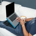 thumbnail image 4 of Mind Reader Adjustable 8 Position Lap Top Desk with Cushions, Blue, 4 of 7