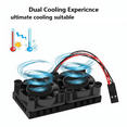 thumbnail image 5 of 2X for 4 Model B Dual Fan with Heat Sink Ultimate Double Cooling Fans Cooler for 4B/3B+, 5 of 5