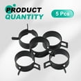 thumbnail image 3 of Uxcell 5pcs Spring Band Type Hose Clamps 27mm Fuel Line Hose Spring Clip Silicone Vacuum Hose Pipe Clamp Low Pressure Tube Clip Fastener, Black, 3 of 7