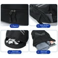 thumbnail image 4 of Large Capacity Waterproof Backpack | Outdoor Fitness Drawstring Leisure Shoulder Bag | Oxford Cloth | Breathable Mesh Design | Multi-Pocket | 17.7x13.7x5.9 in | 1 Pc | Lightweight Durable Travel, 4 of 6