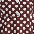 thumbnail image 6 of WRKEKC Midi Dresses for Women Polka Dot Peter Pan Collar Short Puff Sleeve a Line Midi Everyday Wear Soft Soft, 6 of 8