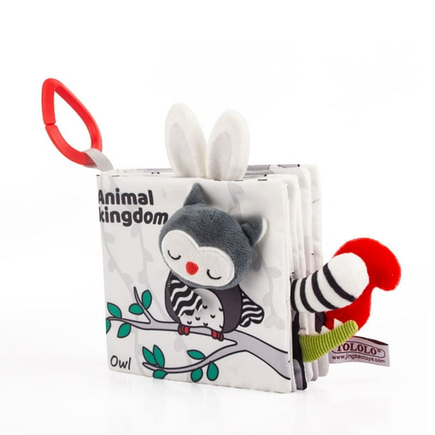 Juguetes Para Niño Libro de tela suave y arrugado para bebé, juguetes de 0 a 6 a 12 meses, libro de tela con animales del bosque, regalo para niño o niña. Juguetes Para Bebe 1 Año