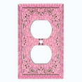 thumbnail image 2 of Metal Light Switch Plate Cover Pink Paisley Bandana Spotted Tile Pattern TIL083, 2 of 13