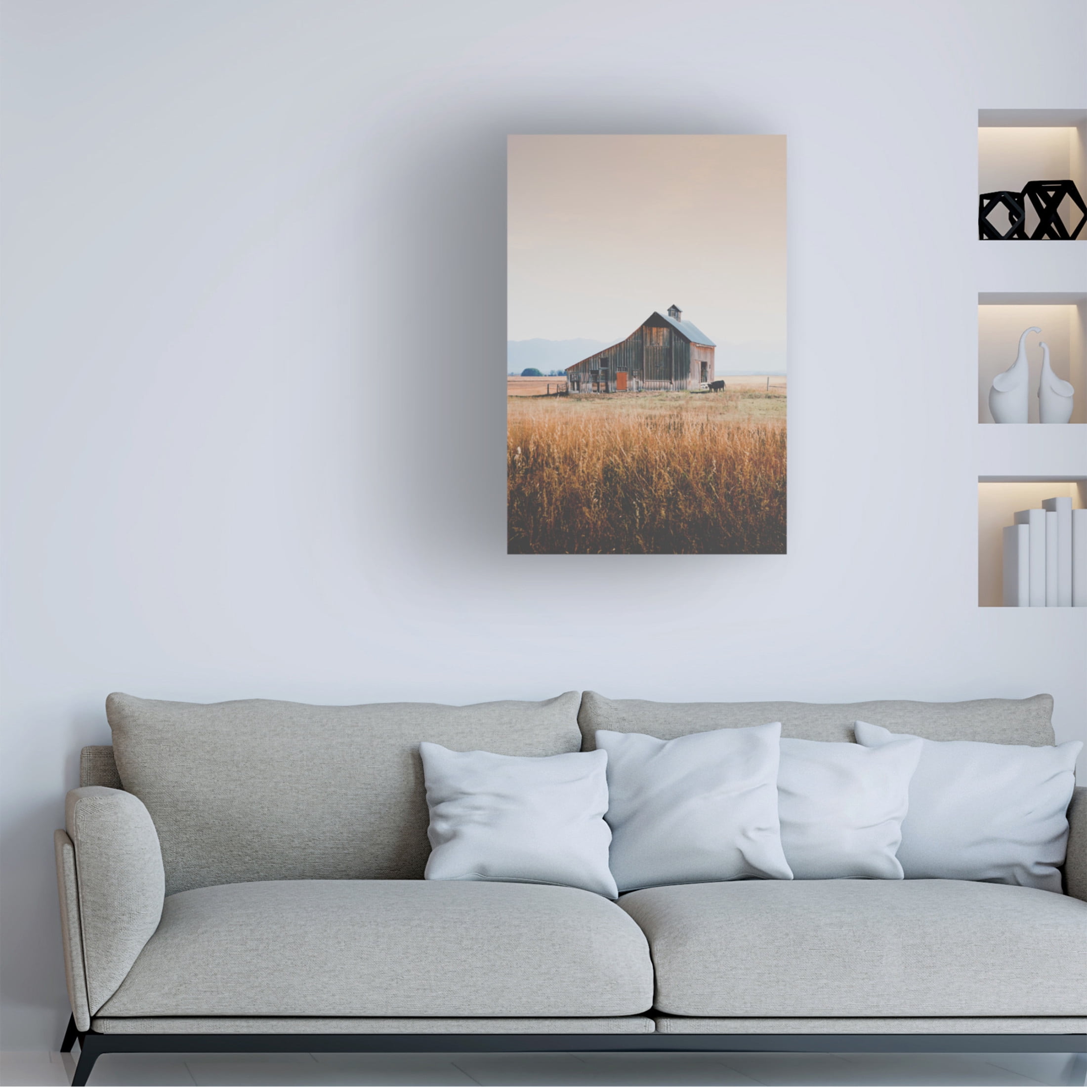Canvas Wall Art - Annie Bailey Art 'Hand Raised' Wall Art for Living Room, Bedroom, or Office Décor by Trademark Fine Art - 16 x 24 Inches