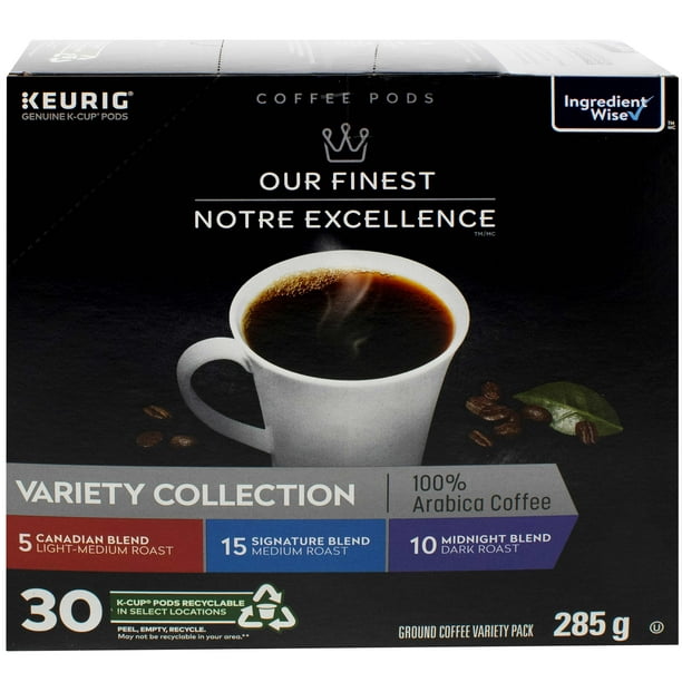 Capsules K-Cupᴹᴰ Assortiment Notre Excellence 30 K-Cup capsules, 285 g